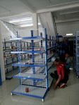 Pemasangan Rak Minimarket Ikhwan Mart Palembang